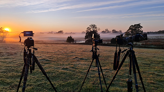 Sunrise after dawn, when I was timelapse photographing Comet C2023-A3 at Grampians Paradise